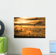 Cattails In The Sunset Wall Mural
