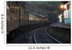Train At Station At Dusk, Pickering, North Yorkshire, England Wall Mural