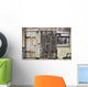 Old Wooden Door Of Building Wall Mural