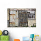 Old Wooden Door Of Building Wall Mural