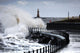 Waves Crashing, Sunderland, Tyne And Wear, England Wall Mural