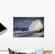 Waves Crashing, Sunderland, Tyne And Wear, England Wall Mural