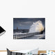 Waves Crashing, Sunderland, Tyne And Wear, England Wall Mural