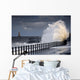 Waves Crashing, Sunderland, Tyne And Wear, England Wall Mural