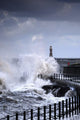 Waves Crashing, Sunderland, Tyne And Wear, England Wall Mural