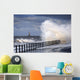 Waves Crashing, Sunderland, Tyne And Wear, England Wall Mural