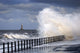 Waves Crashing, Sunderland, Tyne And Wear, England Wall Mural