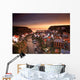 Cityscape At Sunset, Staithes, Yorkshire, England Wall Mural