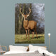 Deer In Field Wall Mural