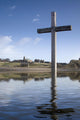 Cross In Water, Bewick, England Wall Mural