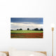 Field With Red Flowers, Yorkshire, England Wall Mural