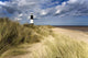 Lighthouse On Beach, Humberside, England Wall Mural