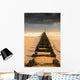 Jetty On Beach, Yorkshire, England Wall Mural