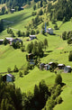 Mountain Village In Dolomites, Italy Wall Mural