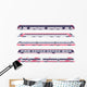 Set Passenger Train Subway Wall Decal Sticker Set