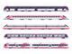 Set Passenger Train Subway Wall Decal Sticker Set