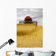Combine Harvester, North Yorkshire, England Wall Mural