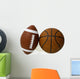 American Football and Basketball Wall Decal