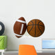 American Football and Basketball Wall Decal