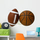 American Football and Basketball Wall Decal