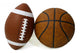 American Football and Basketball Wall Decal