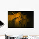 Lions At Night Wall Mural