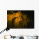 Lions At Night Wall Mural