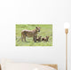 Lioness With Cubs Wall Mural