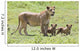 Lioness With Cubs Wall Mural