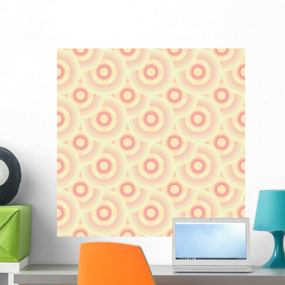 Seamless Wallpaper Pattern Wall Mural shown on a wall
