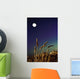 Wheat Field At Night Under The Moon Wall Mural