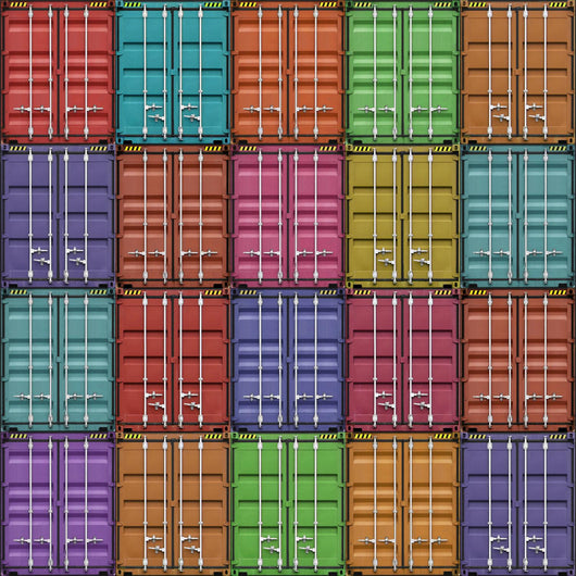 Freight Containers Wall Mural