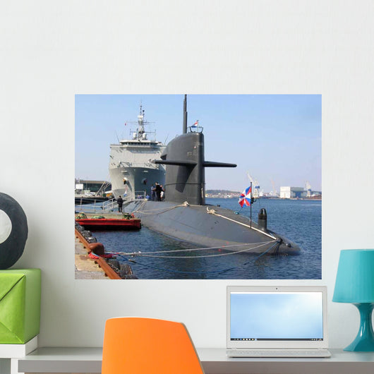 Docked Submarine Wall Decal