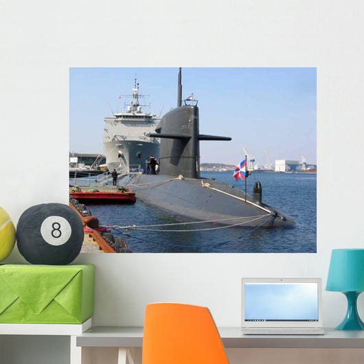 Docked Submarine Wall Decal