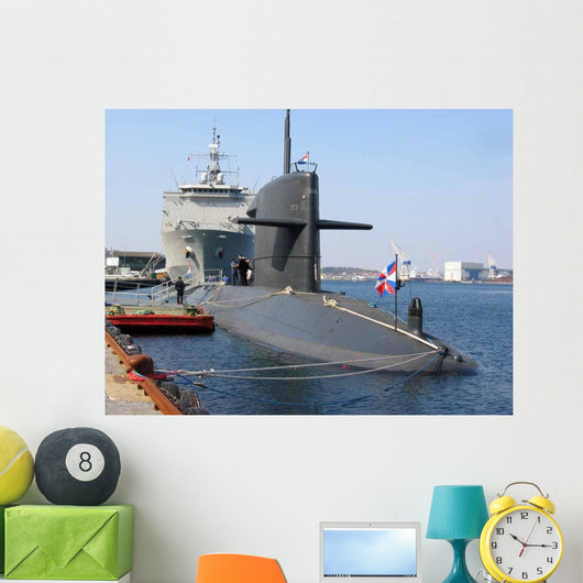 Docked Submarine Wall Decal