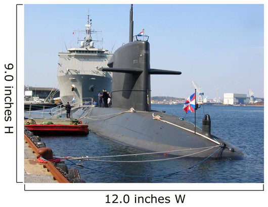 Docked Submarine Wall Mural