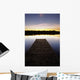 Dock At Sunset Wall Mural