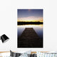 Dock At Sunset Wall Mural