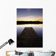 Dock At Sunset Wall Mural