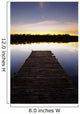 Dock At Sunset Wall Mural