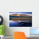 Water Reflections With Boat Wall Mural