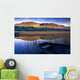 Water Reflections With Boat Wall Mural
