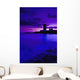 Lighthouse Beacon At Night Wall Mural