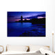 Lighthouse Beacon At Night Wall Mural