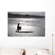 Surfer Meditating On Beach Wall Mural