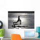 Surfer Stretching On Beach Wall Mural