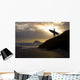 A Surfer On Muriwai Beach New Zealand Wall Mural