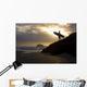 A Surfer On Muriwai Beach New Zealand Wall Mural