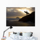 A Surfer On Muriwai Beach New Zealand Wall Mural