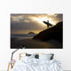 A Surfer On Muriwai Beach New Zealand Wall Mural